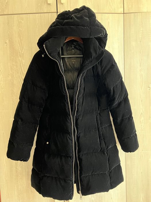 Яке с пух Massimo Dutti - кадифе