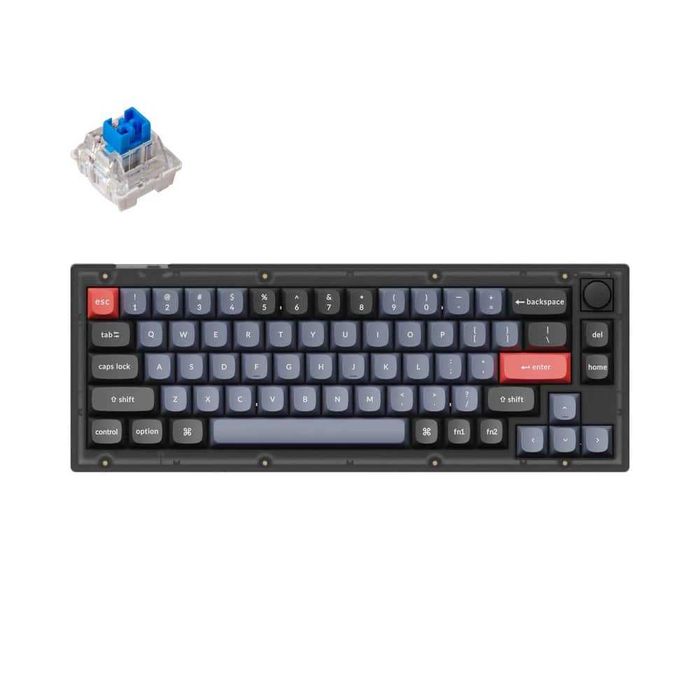 }Клавиатура Keychron V2 68 Key QMK Keychron K PRO Blue Frosted/Carbon