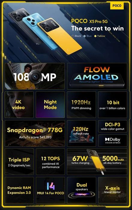 Xiaomi Poco x5 pro 5G