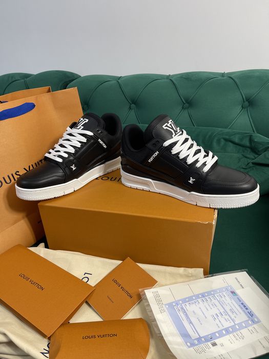 Adidasi Louis Vuitton piele naturala 100% Full Box colectie noua