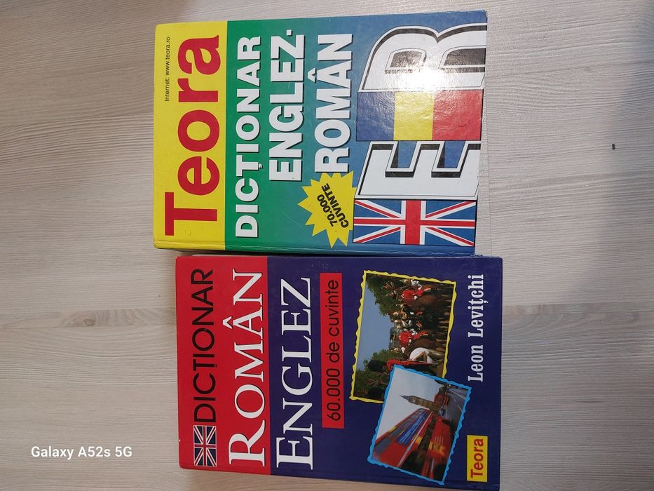 Set Dicționare Teora: Englez-Român (70.000 cuvinte) și Român-Englez (Leon Levițchi)