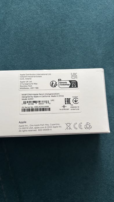 Стилус Apple pencil 2 поколения (оригинал)