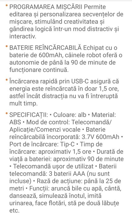 Jucărie robot câine IUni