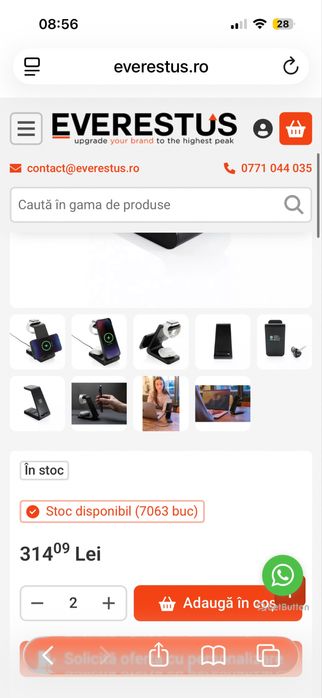 Incarcator wireless 15w 3x1