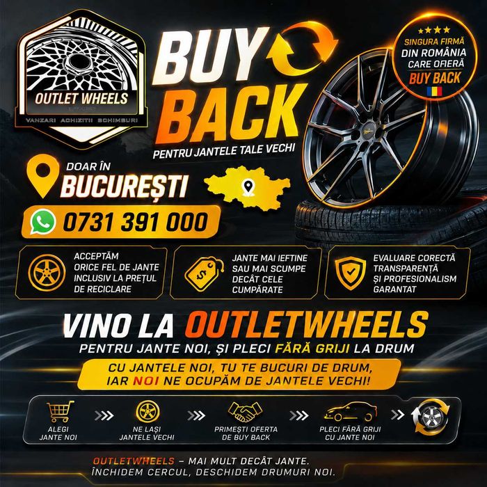 4 Jante Aliaj 5x120 17'' 7J ET 47 - OEM BMW Seria 3 E46 E90 F30 Seria 1 Seria 4 Seria 5 X1 X3 !