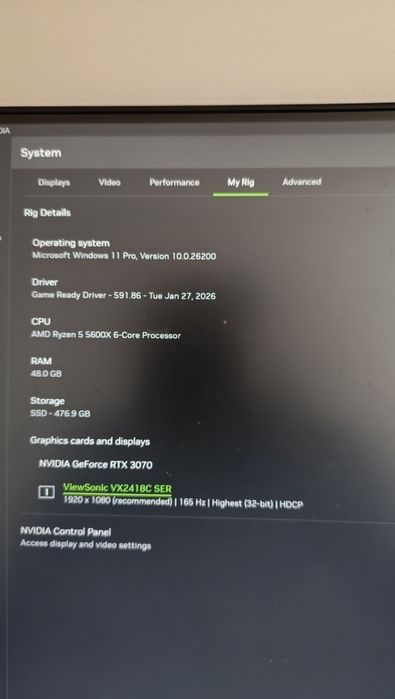 Pc gaming Ryzen 5 5600x Rtx 3070 48gb ram