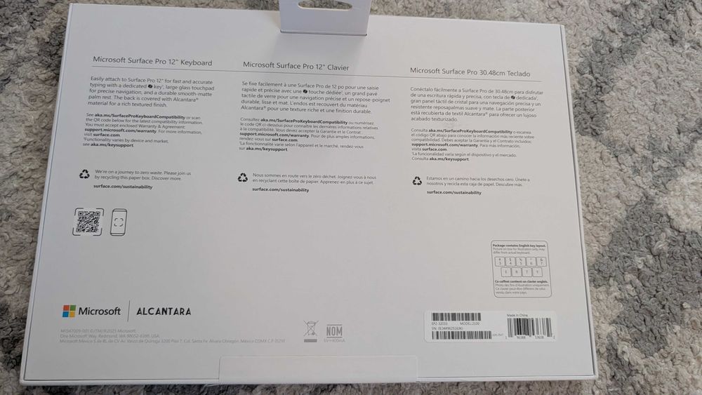 Microsoft Surface Pro 12 Клавиатура