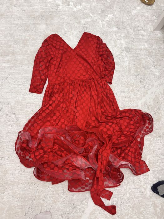 платье вечернее красное