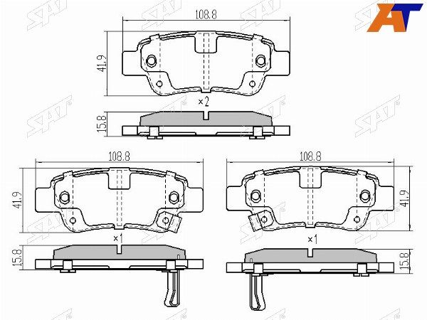 Колодки тормозные Honda Cr-v