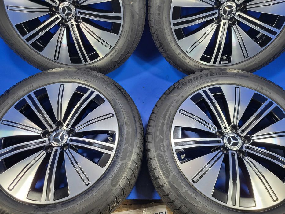 Vand jante R19 OE Mercedes EQS + anverope 235 55 19 Dunlop foarte bune