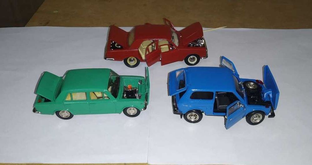Модели автомобилей  1:43  ( НИВА , Ваз ,Волга )  СССР