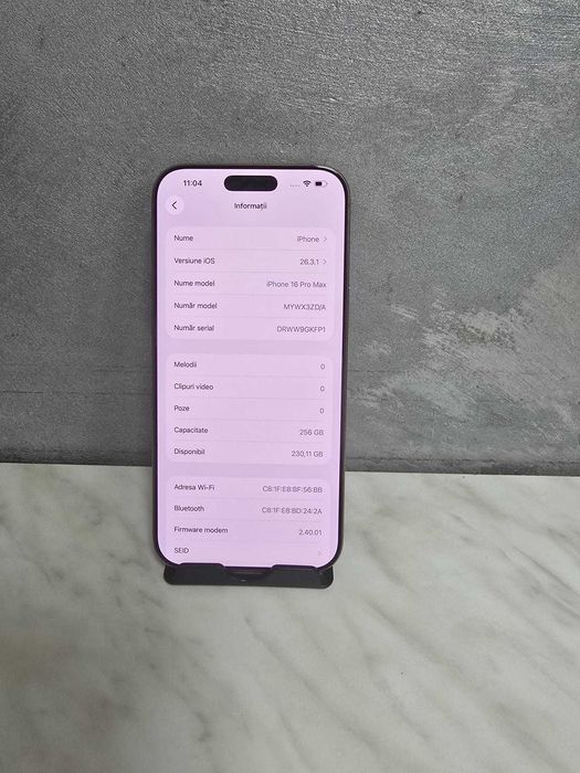 iPhone 16 Pro Max 256GB 90% Bmg Amanet 100789