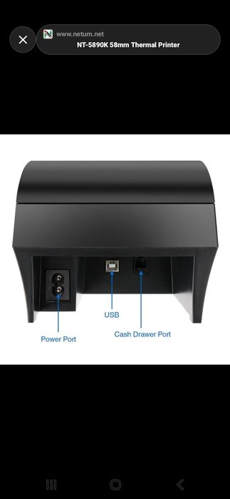 Chek Printer ishlatilgan