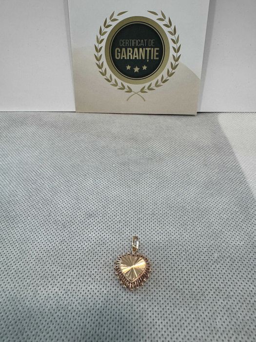 (AG41) Pandativ aur, 14K B5451.3 - Certificat de garantie!