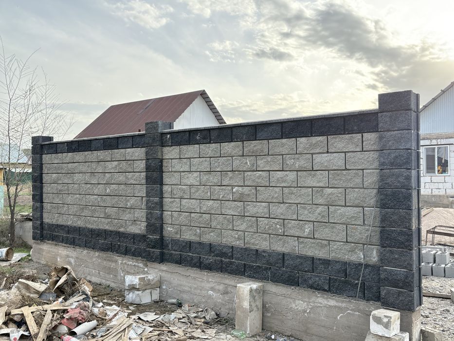 Кладка забора (забор жасаймыз)