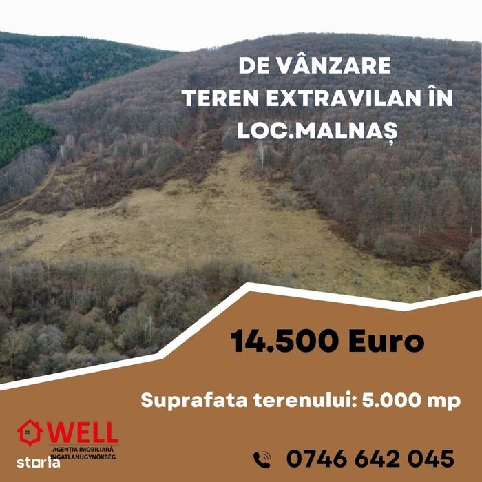 De vânzare teren extravilan în loc.Malnaș