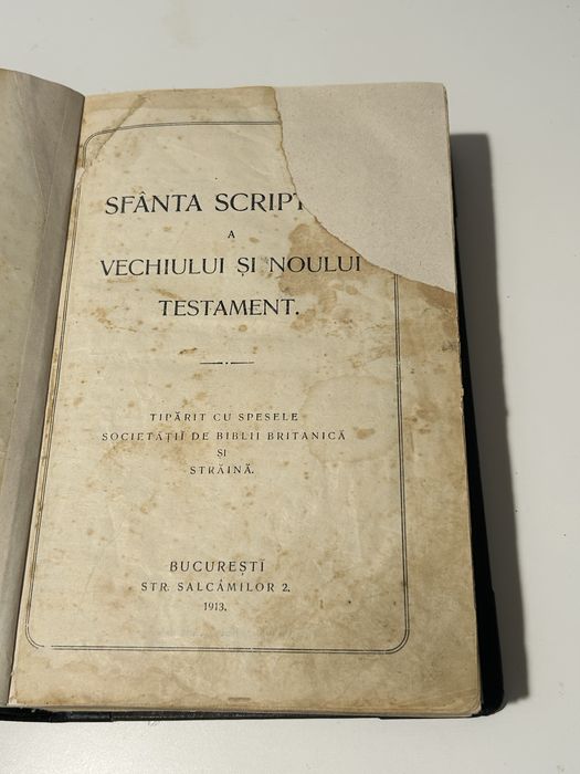 Biblia Bucuresti 1913