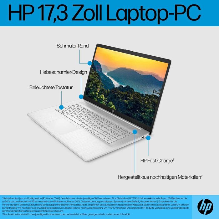 HP  17.3 FHD IPS Display, Intel® Core™i7-1355U, 16GB DDR4, 512GB SSD