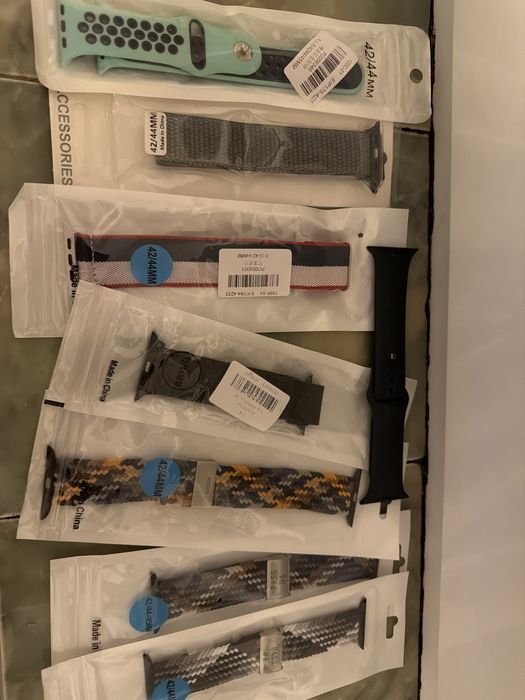 Bratara originala Apple Watch 45 mm + 7 bratari noi