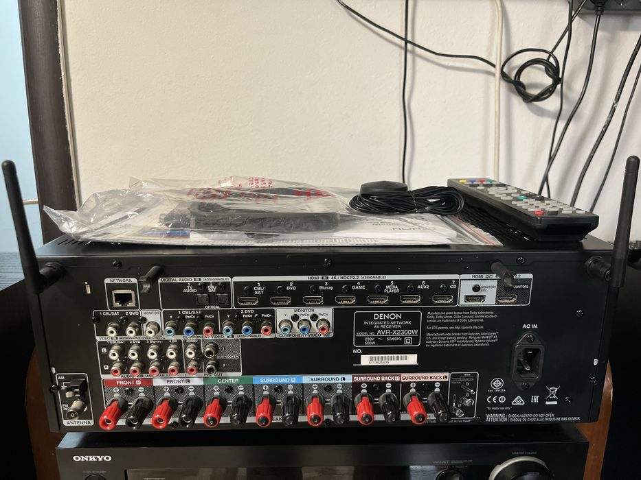Denon AVR-X2300W 4k/7.2/Atmos/Bluetooth/wifi/Airplay/Spotify/usb etc.