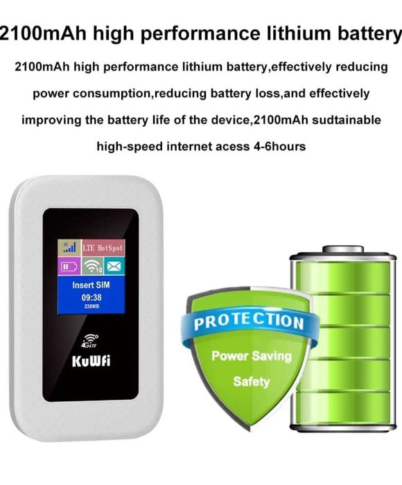 WiFi 4G безжичен  преносим рутер 150Mbps слот за SIM карта за пътуване