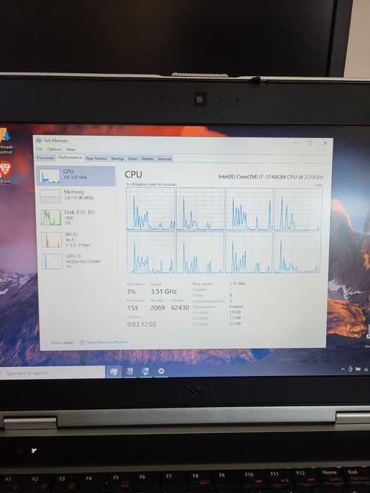 Laptop Dell Latitude E6430 , i7-3740QM , 8 GB , hdd 500 GB , 14"