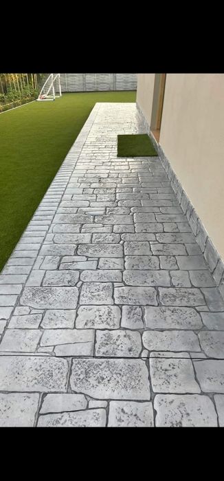 Beton amprentat durabil si ieftin elicopterizat pavaj  ,ciment ,sape mecanizate cu cuarț amenajări terase curți lac întreținere ieftin în București