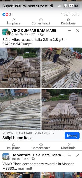 Stalpi beton 2.7metri