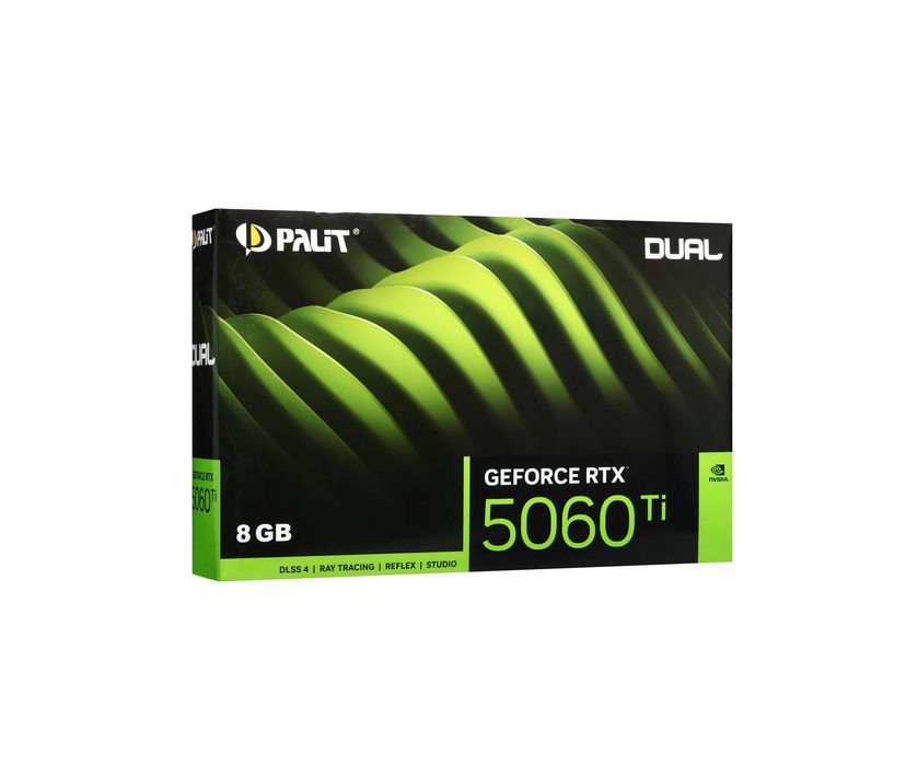 - Видеокарта Palit RTX 5060 Ti Dual 8GB (NE7506T019P1-GB2062D)