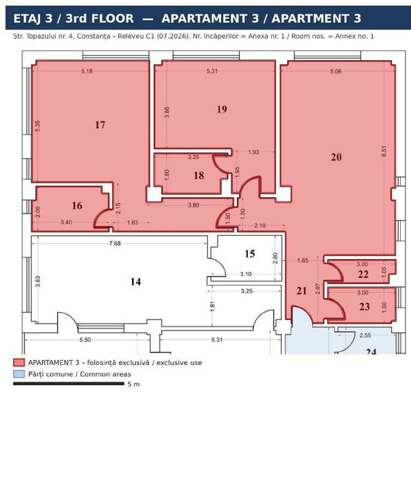 VERDIGAL INVESTMENT Inchiriaza APARTAMENT 2 Dormitoare Living si Bucatarie in cladire NOU construita