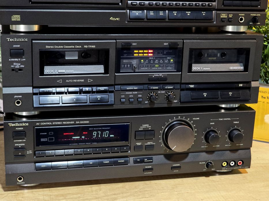 Linie audio TECHNICS ,receiver SA-GX230, dublu deck,  cd player , hifi