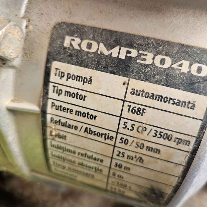 Motopompa apa Rotakt ROMP3040