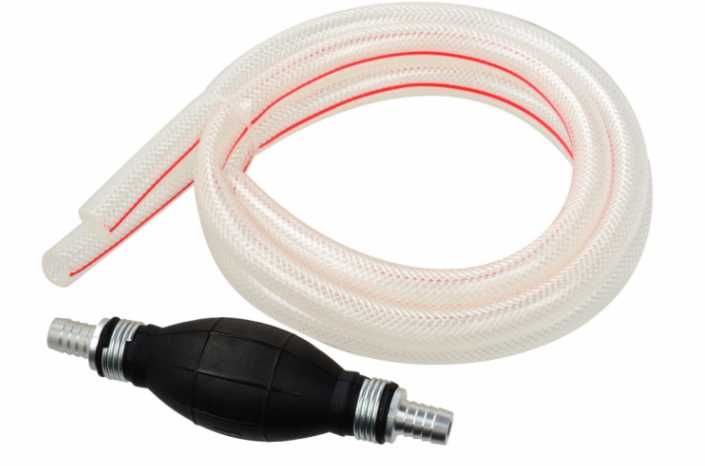 Ръчна горивна помпа 12 мм с маркучи - TBS1051