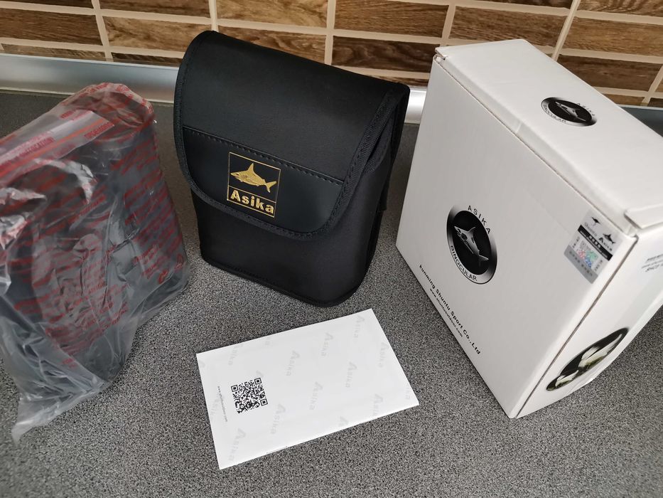 100% Новый Бинокль Asika 10x42.BAK4,для охоты,рыбалки и путешествий ...