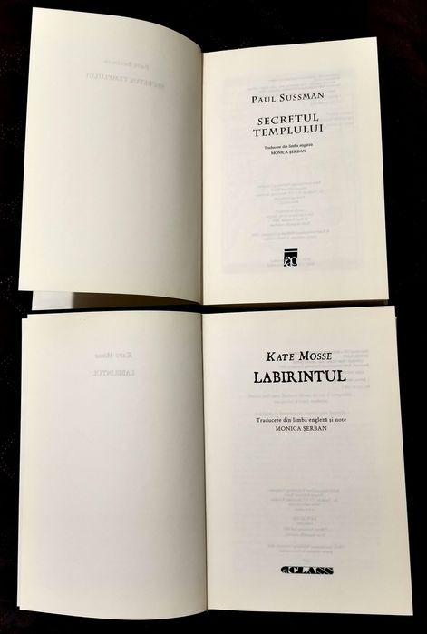Doua cărți. Lectură. Coperți cartonate.