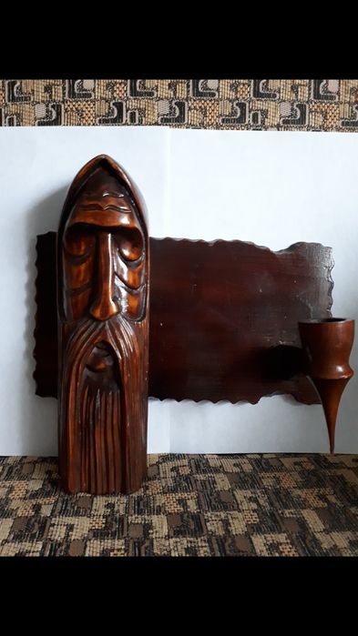 Продам советский, деревянный подсвечник.