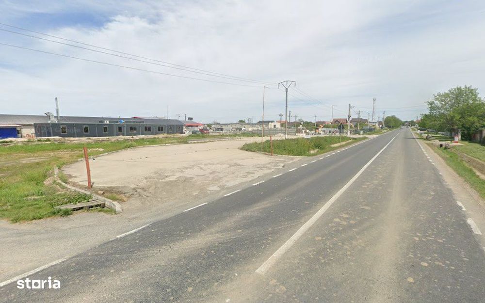 Teren intravilan/Spatiu comercial-industrial cu fundatie – Les DN79