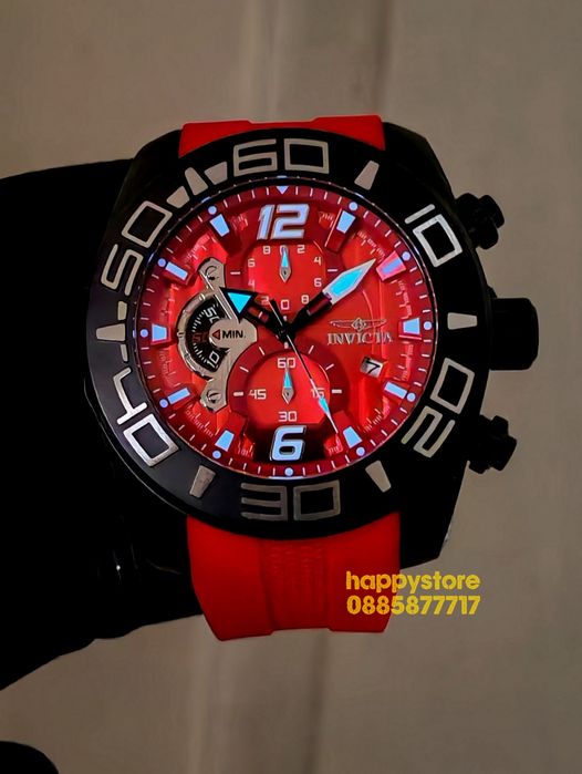 INVICTA Pro Diver Red 50 mm, Инвикта нов ръчен часовник