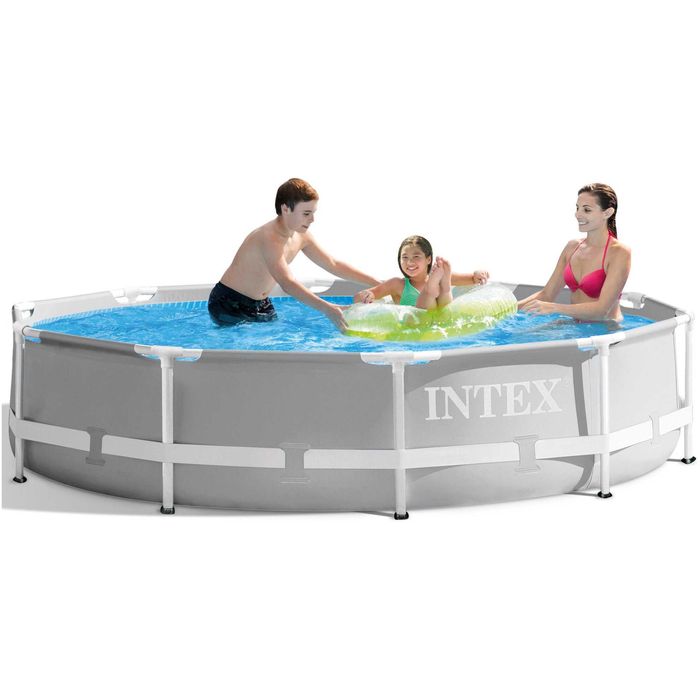 Piscina rotunda cu cadru metalic Prism Frame Premium Intex 26700NP, D305xH76 cm - RESIGILAT