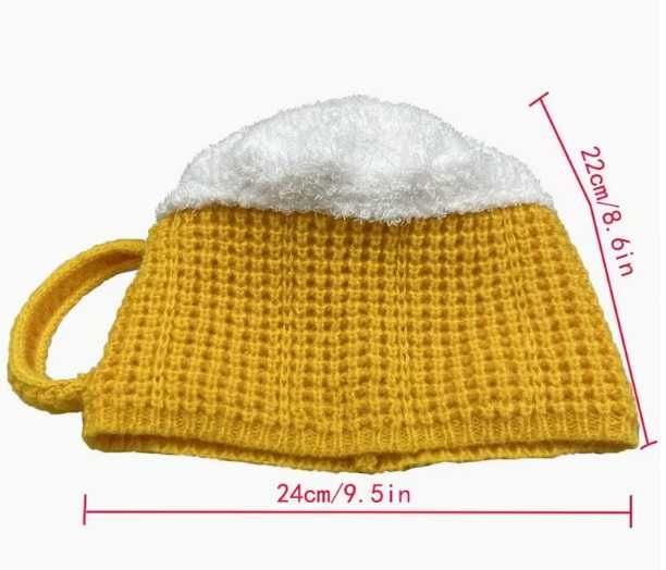 Плетена бирена шапка