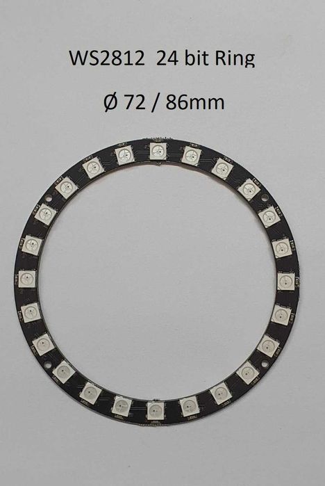 WS2812 Led strip, 8bit, Ring: 8,16,24,32 bit, matrix: 8x8, 8x32, 16x16