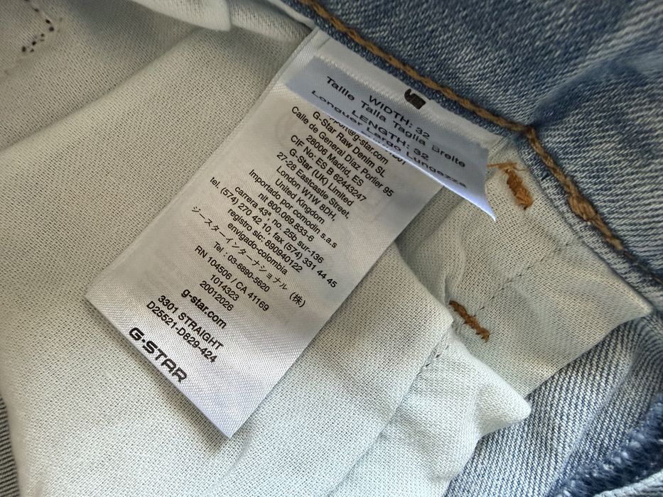 G-Star Raw 3301 Straight Jeans ОРИГИНАЛНИ мъжки дънки - 32/33/34/36