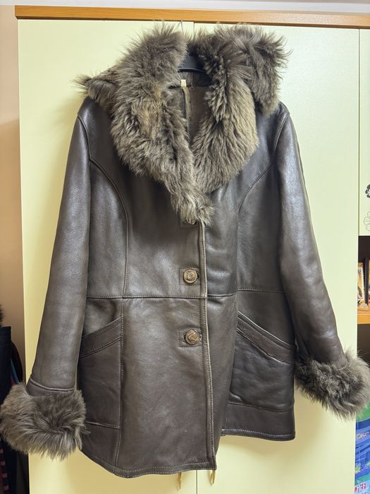 Cojoc piele naturala cu gluga