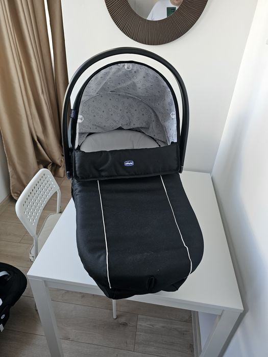 Carucior 3 in 1 Chicco Trio Sprint, BlackNight (Negru), 0luni+