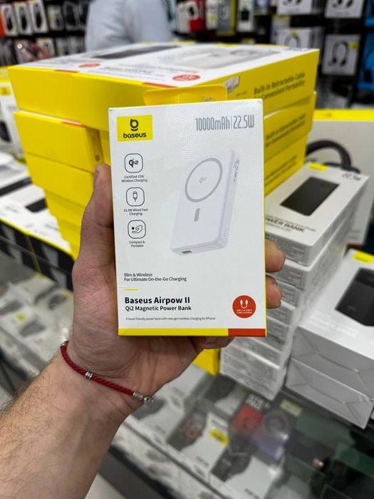 Беспроводной power bank Baseus magnetic 10.000 mAh, магнитный повер