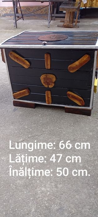 Ladă rustică pentru depozitat lemne