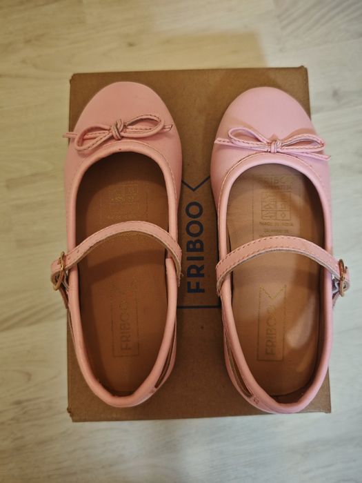 Pantofi balerini fetita de piele mas 26