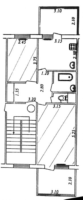 Продам 2х комнатную, Тузель 1 (без ремонта)