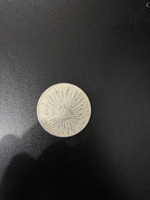 Колекционерка мексиканса монета 1882г