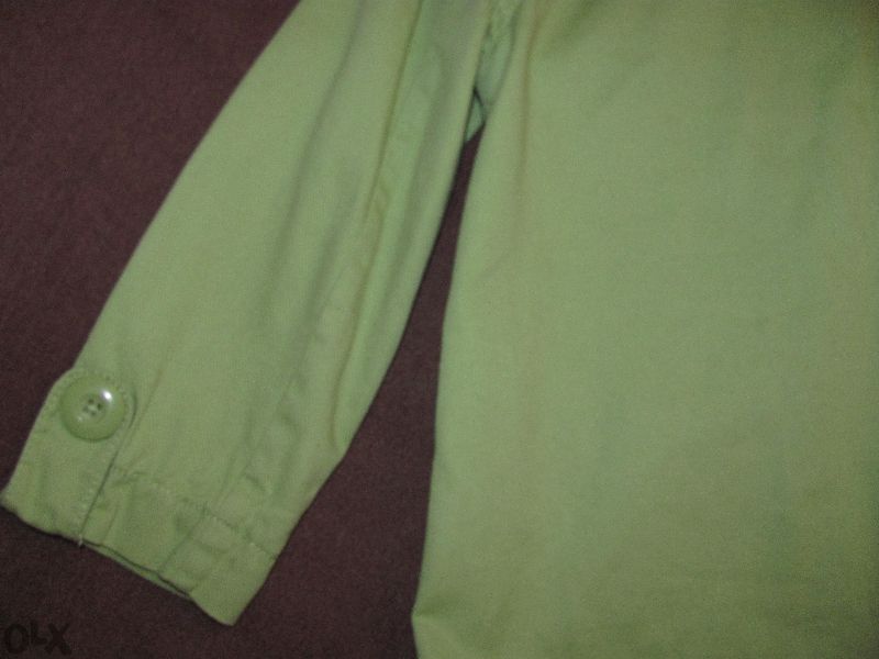 2бр. зелено пролетно-есенно палто/тренч на Next за 5-6 г и 7-8 г